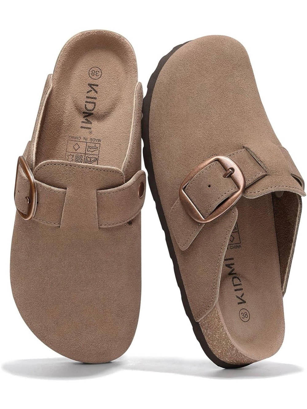Suede Clog Slides